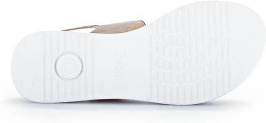 Gabor Comfortabele leren sandalen met klittenbandsluiting Beige Dames - Foto 8