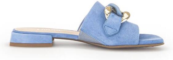 Gabor Slippers blauw Suede Dames - Foto 6