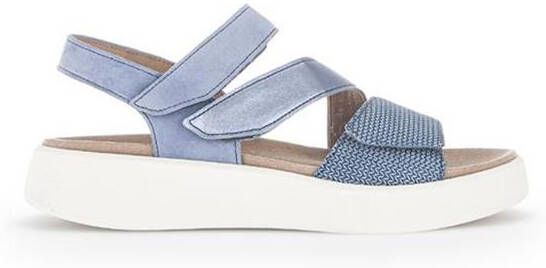 Gabor Sandaal 22.786.66 Arktis Azur Blauw Suède Verwisselbaar Voetbed - Foto 6