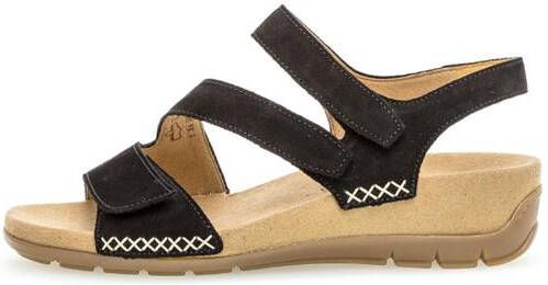 Gabor Sandalen zwart Nubuck Dames - Foto 5