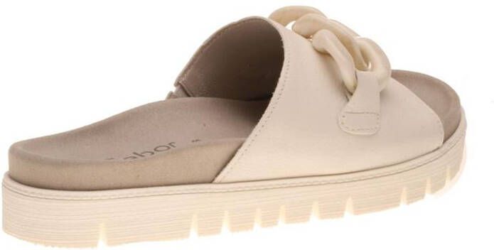 Gabor -Dames off-white-crÈme-ivoorkleur slippers & muiltjes - Foto 4