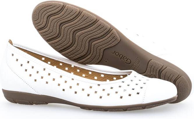 Gabor Dames Hovercraft Ballerina Schoenen White Dames - Foto 8