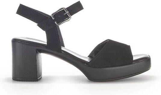 Gabor Sandalen met hak zwart suede Dames - Foto 5
