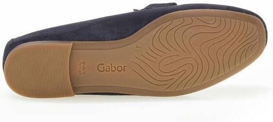 Gabor Elegante blauwe suède loafers met gouden detail Blue Dames - Foto 10
