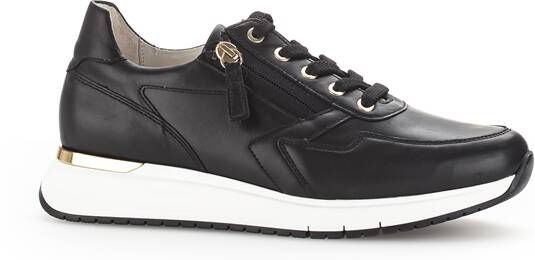 GABOR Lage Sneakers Dames 448.1 Maat: 42 Materiaal: Leer Kleur: Zwart - Foto 6