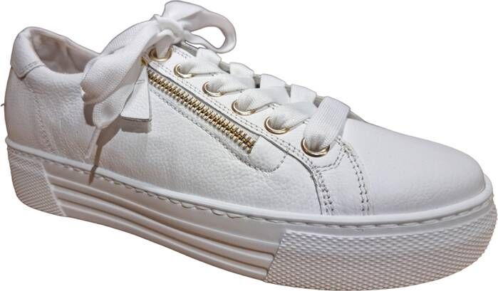 Gabor Witte Gouden Sneakers van geperst leer Multicolor Dames - Foto 14