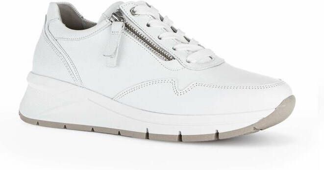 GABOR Lage Sneakers Dames 587 Maat: 42 5 Materiaal: Leer Kleur: Wit - Foto 12