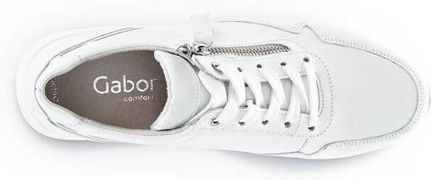 GABOR Lage Sneakers Dames 587 Maat: 42 5 Materiaal: Leer Kleur: Wit - Foto 11