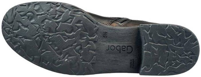 Gabor Zwarte Leren Veterschoenen Black Dames - Foto 4