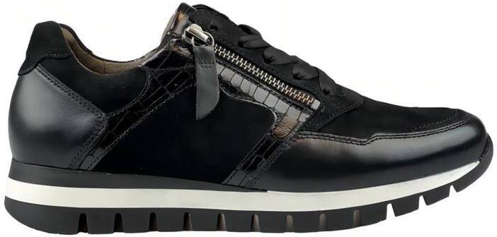 GABOR Lage sneakers Dames 438 Maat: 38 Materiaal: Leer Kleur: Zwart - Foto 9