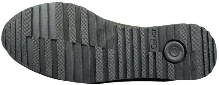 Gabor Zwarte Velvet Casual Sport Basket Green Dames - Foto 3