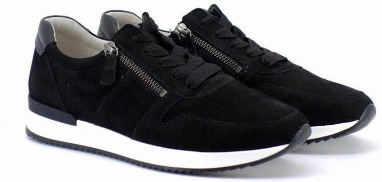 Gabor Sportieve Lage Dames sneaker met veter en rits - Foto 10