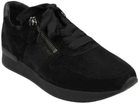 Gabor Vrouwen Leren Lage sneakers Damesschoenen 73.420 nub Zwart - Foto 4