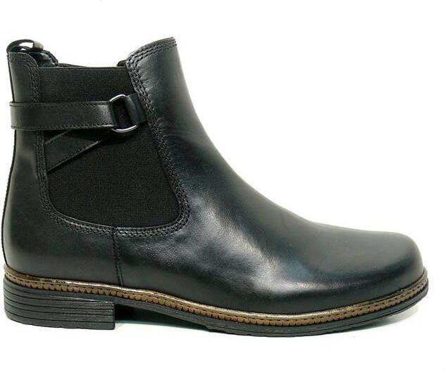 Gabor Enkellaarsje Dames Zwart Leder - Foto 3