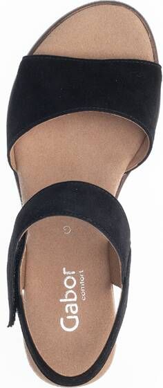 Gabor 22.750.47 schwarz(Kork schw) Sandalen - Foto 4