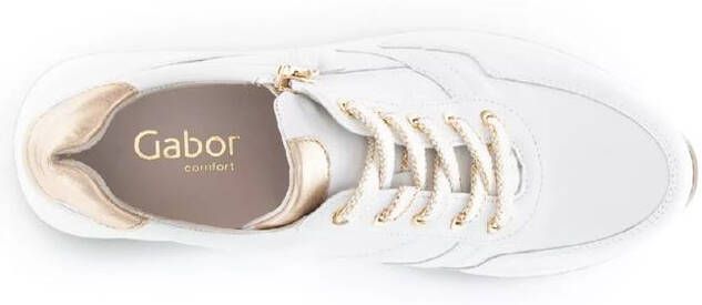 GABOR Lage Sneakers Dames 448.1 Maat: 40 Materiaal: Leer Kleur: Wit - Foto 18