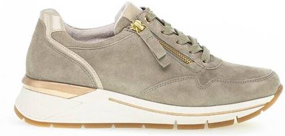 Gabor Sneakers Dames Lage sneakers Damesschoenen Suède 86.587 Groen - Foto 5