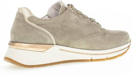 Gabor Sneakers Dames Lage sneakers Damesschoenen Suède 86.587 Groen - Foto 4