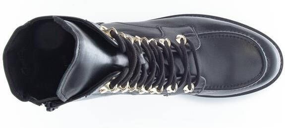 Gabor Veterboots Dames Laarzen Damesschoenen Leer 92.723.57 Zwart Maat - Foto 6