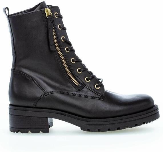 Gabor 785 Veterboots Laarzen Met Veters Dames Zwart - Foto 5