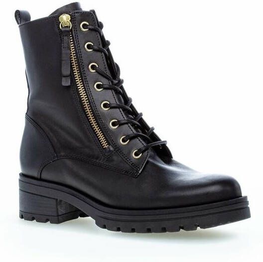 Gabor 785 Veterboots Laarzen Met Veters Dames Zwart - Foto 4
