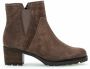 Bruin Tinten 804 Enkellaarsjes Enkelboots met rits Dames Taupe - Thumbnail 3