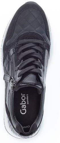 Gabor 528 Lage sneakers Leren Sneaker Dames Zwart - Foto 13