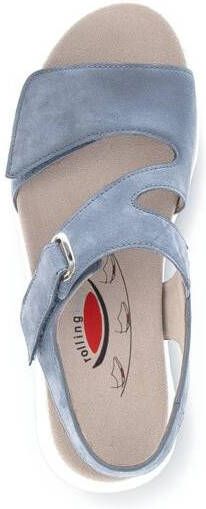 Gabor Blauwe Leren Sandalen Rollingsoft Stijl Blue Dames - Foto 2