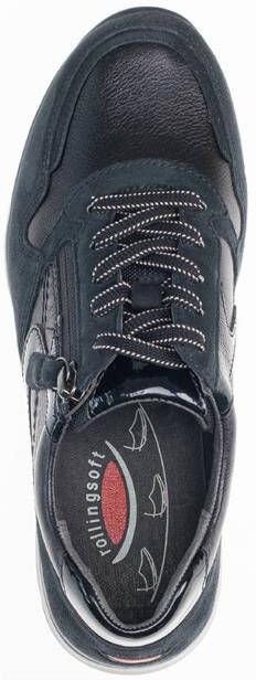 Gabor Sneaker Zwart 96.978.57 Suede en lakleer - Foto 3
