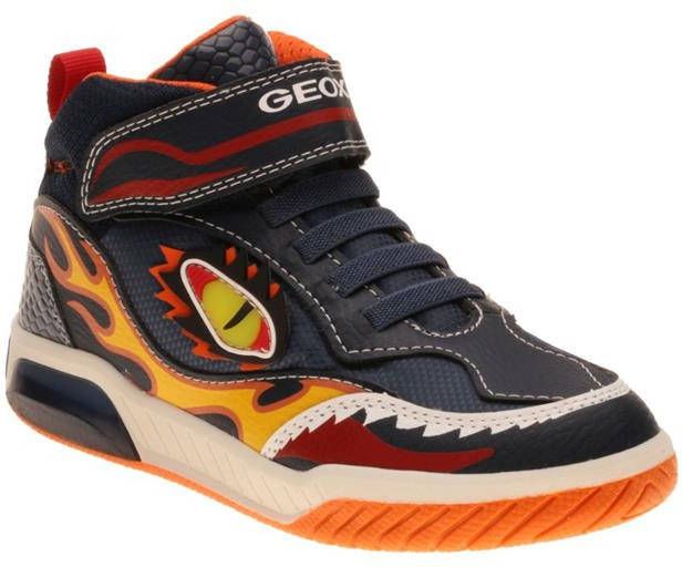 burgemeester op tijd Monarchie Geox J169CA Navy Orange Sneakers hoge sneakers - Schoenen.nl