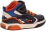 Geox J169CB Navy Orange Sneakers hoge-sneakers - Thumbnail 6