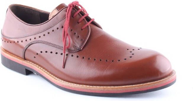 Gijs 2009 102 6973 Cognacbruine geklede herenschoenen wijdte E - Foto 3