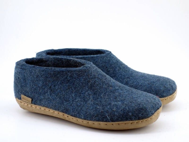 Glerups Schoen met leren zool-Blauw - Foto 4