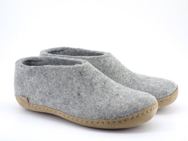 Glerups Schoen met leren zool-Grijs - Foto 4