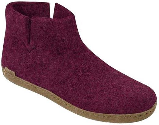 Glerups Laars met leren zool-Cranberry - Foto 2