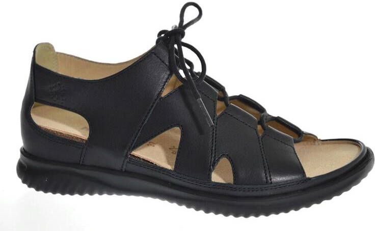 Hartjes 132.1114 99~~~~~~~~~~~~~~~~~~~ Platte sandalenDames Sandalen Zwart - Foto 2