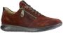 Hartjes Vrouwen Suède Lage sneakers Damesschoenen 112862 Roodbruin - Thumbnail 4
