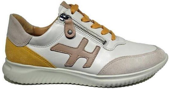 Hartjes Sneakers Dames Lage sneakers Damesschoenen Suède 162.1142 Beige combi - Foto 7