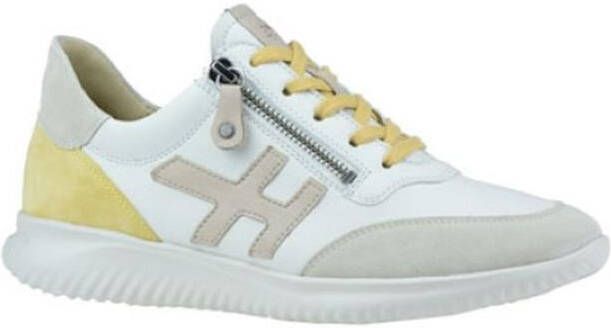 Hartjes Sneakers Dames Lage sneakers Damesschoenen Suède 162.1142 Beige combi - Foto 6