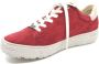 HARTJES Lage Sneakers Dames Phil Maat: 42 5 Materiaal: Suède Kleur: Rood - Thumbnail 2