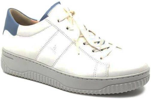 Hartjes 162.1950 11 02.42 Wit combi kleurige dames gladleren veterschoen - Foto 5