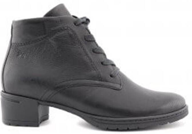 Hartjes Leren enkellaarzen met blokhak Black Dames - Foto 2