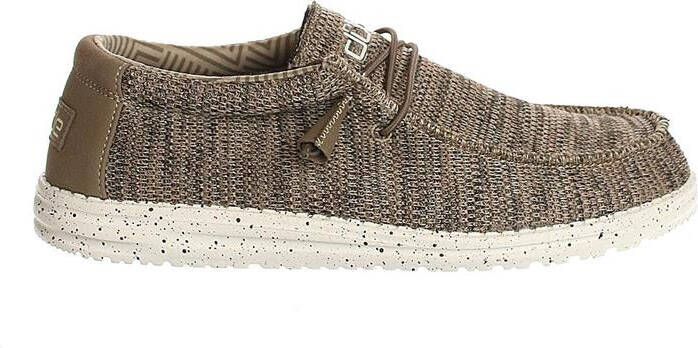 Hey Dude HEYDUDE Wally Sox Heren Instappers Brown | Bruin | Textiel - Foto 3