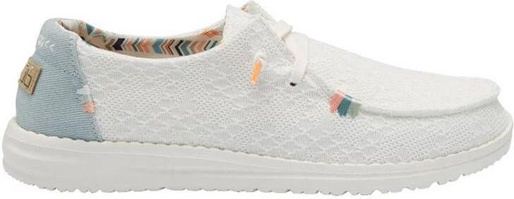 Hey Dude HEYDUDE Wendy Dames Instappers Boho White Crochet | Wit | Canvas - Foto 17