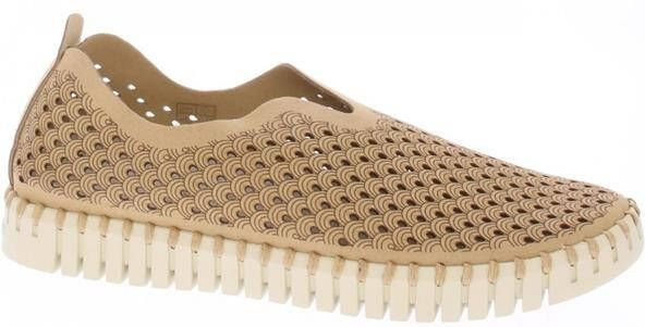 Ilse Jacobsen Instappers Dames Instapschoenen Damesschoenen Canvas Tulip3275 Camel - Foto 14