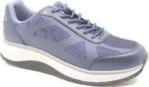 Joya CANCUN II BLUE 224SNE blauwe heren sneaker met schokdempende zolen wijdte H