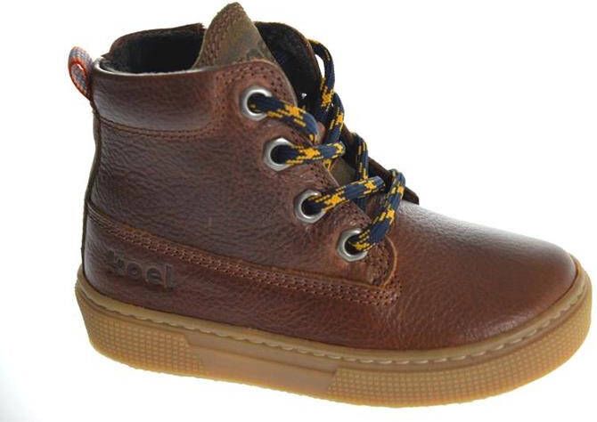 Koel4kids 03m008 Hoge sneakers Leren Sneaker Jongens Kids Cognac - Foto 3