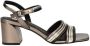 La Strada 2200753-1044 BLACK PEWTER dames sandalen gekleed zwart - Thumbnail 2