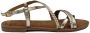 Lazamani Zoe Leren Dames Sandalen Gold - Thumbnail 3
