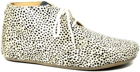 Maruti Gimlet Pixel Off White Black Dames Veterschoenen Gebroken Wit - Foto 4